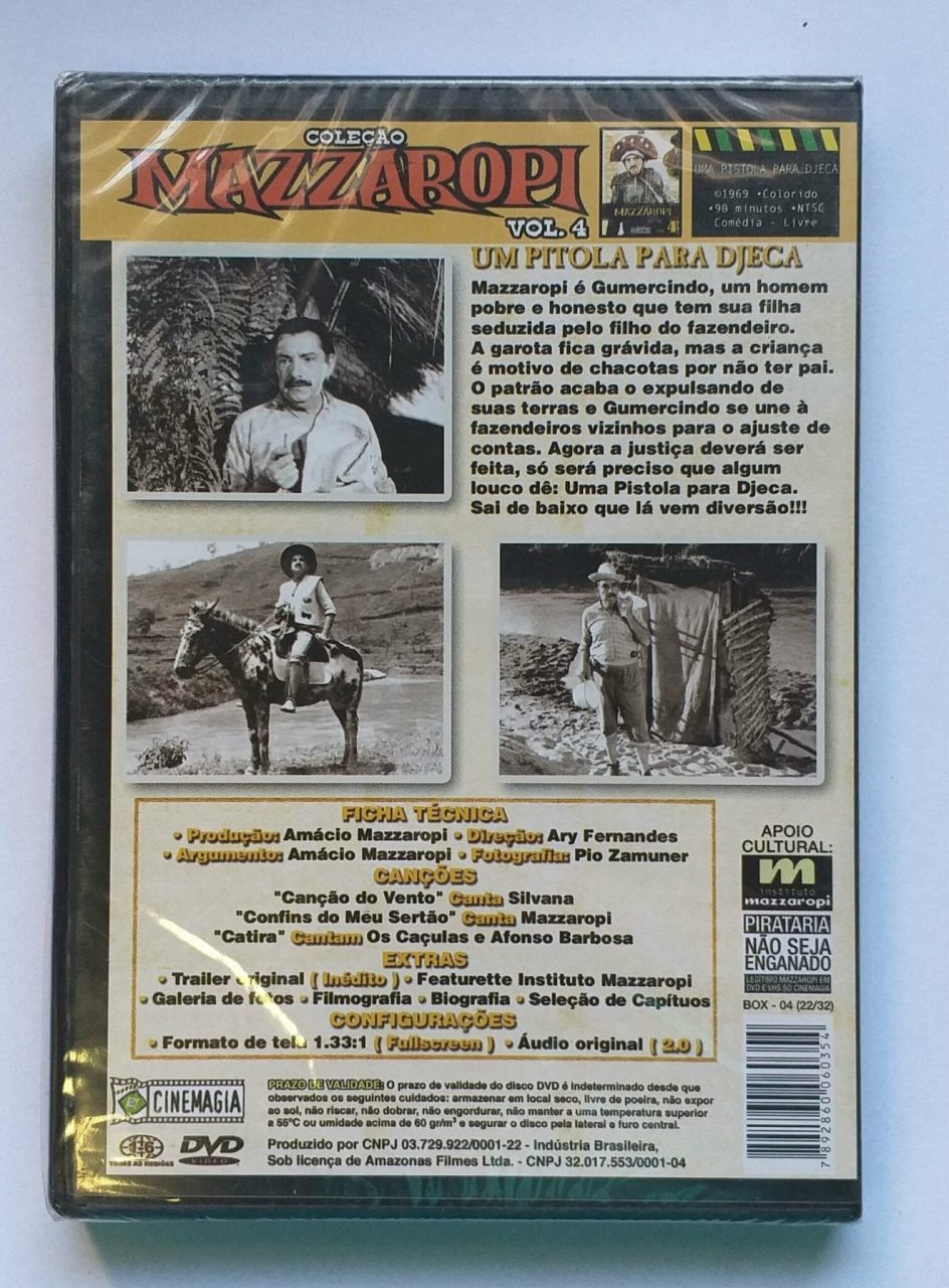 | Casa do Colecionador Mazzaropi - Uma Pistola para Djeca (DVD LACRADO)