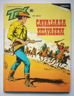 Tex Nº 185 - Cavalgada Selvagem (Rio Gráfica) - 1985