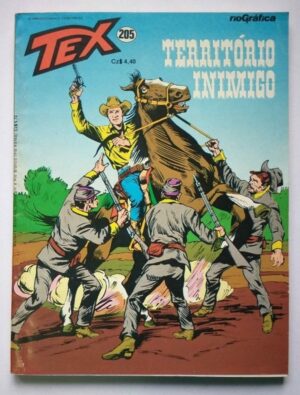 Tex Nº 205 - Território Inimigo (Rio Gráfica) - 1986