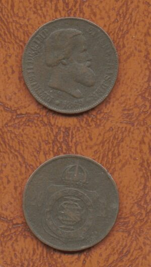 20 RÉIS BRONZE 1869 .