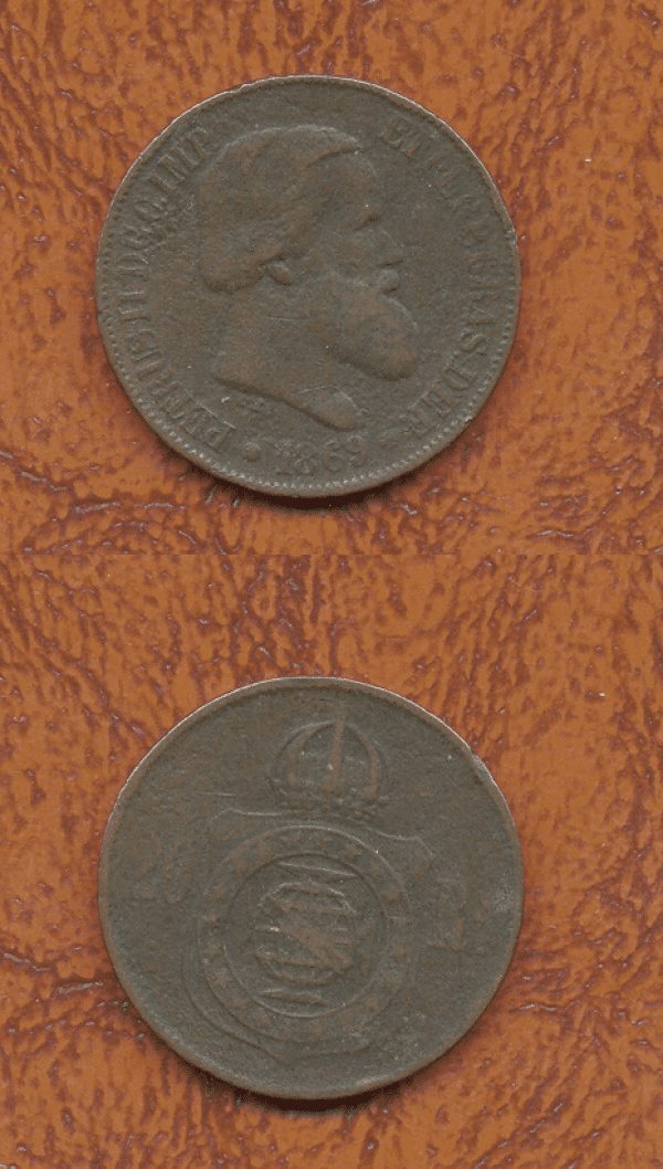 20 reis bronze 1869 35610 Casa do Colecionador