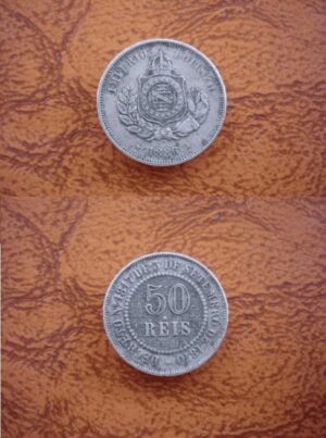 50 RÉIS 1886 IMPÉRIO .