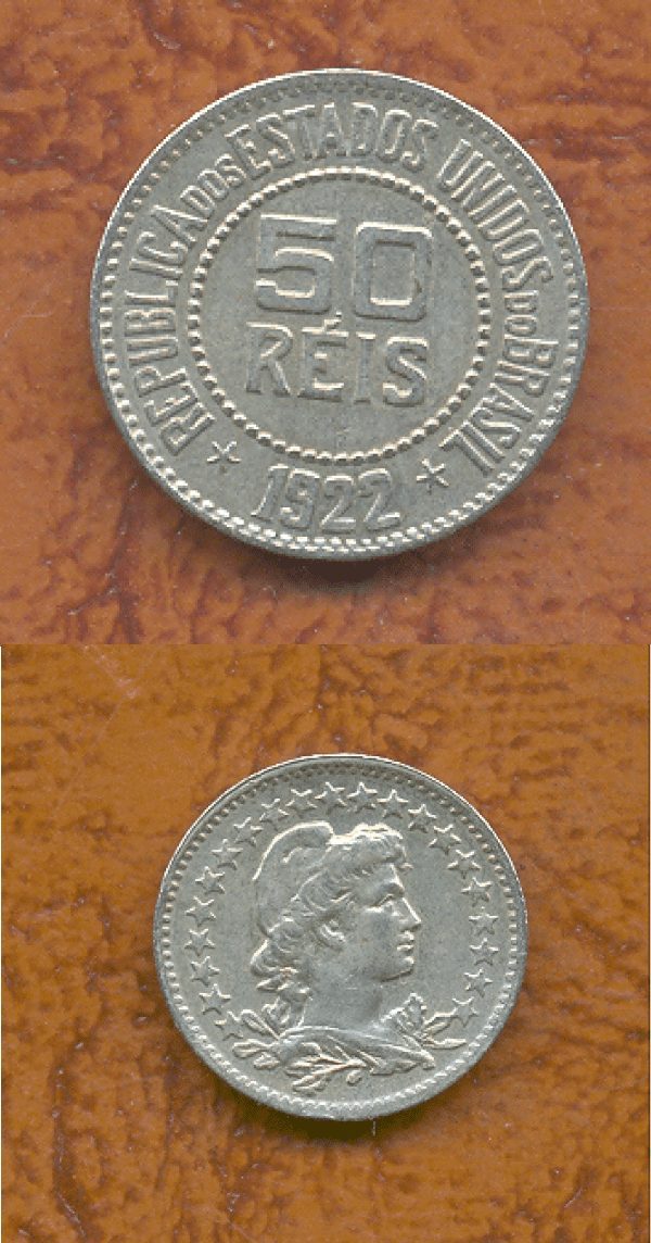 50 RÉIS 1922 DATA ESCASSA