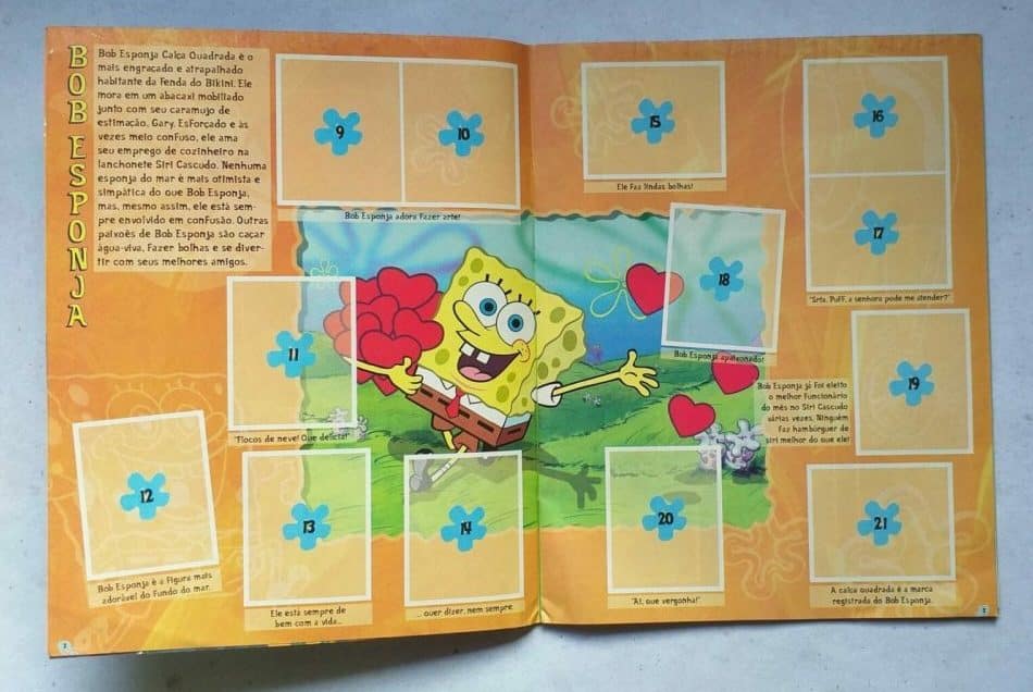 | Casa do Colecionador Álbum de Figurinhas - Bob Esponja (Apenas 1 fig colada) 2006