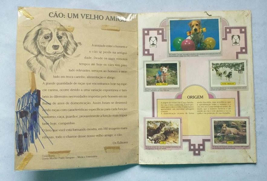 | Casa do Colecionador Álbum de Figurinhas - Cães (Completo) 1987