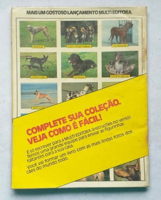 | Casa do Colecionador Álbum de Figurinhas - Cães (Completo) 1987