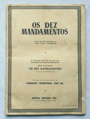 Álbum de Figurinhas - Os Dez Mandamentos (Completo) 1961