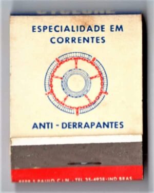 Caixa De Fosforos - Irmãos Baragatti - Especialidade em Correntes Anti Derrapantes - Anos 50