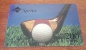 Cartão Estado Unidos Sprint Pre / Golf 200 unidades / novo ainda sem uso