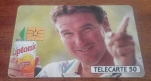 Cartão França Telecom / Liptonic copo e garrafa
