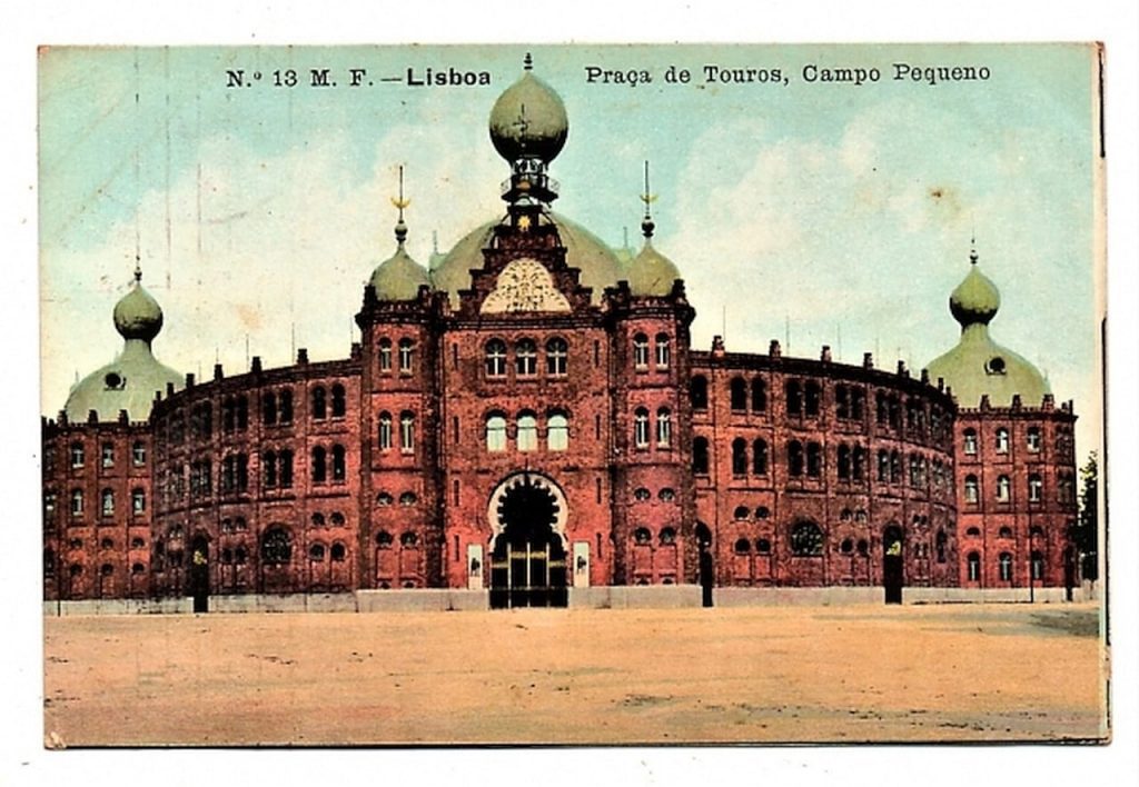 Cartao Postal Antigo - Portugal - Lisboa - Campo Pequeno Praça de Touros - Anos 1910 - Circulado