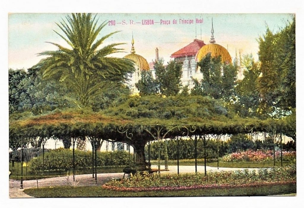 Cartao Postal Antigo - Portugal - Lisboa - Praça do Principe Real - Anos 1900