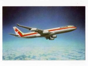 Cartao Postal Aviao Boeing Airbus A 340 300 Tap - Anos 90