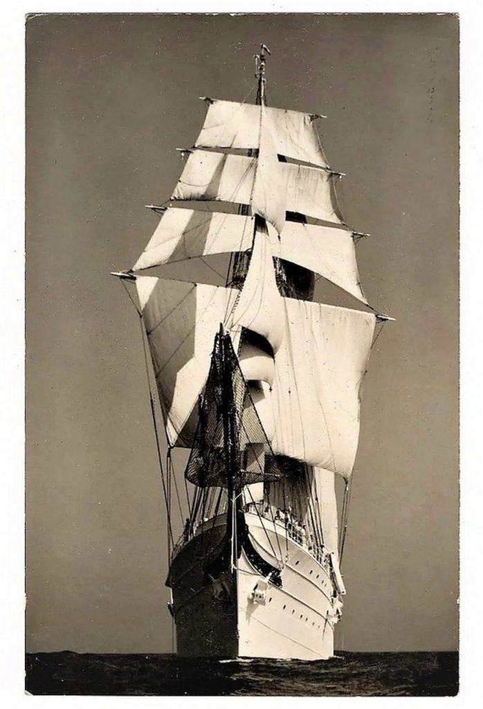 Cartao Postal Fotografico Navio Escola Juan Sebastian Elcano - Espanha