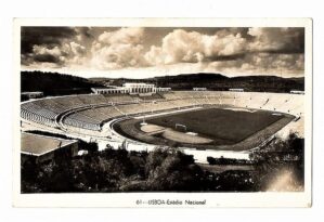 Cartao Postal Futebol - Estadio Nacional - Lisboa - Portugal - Anos 50