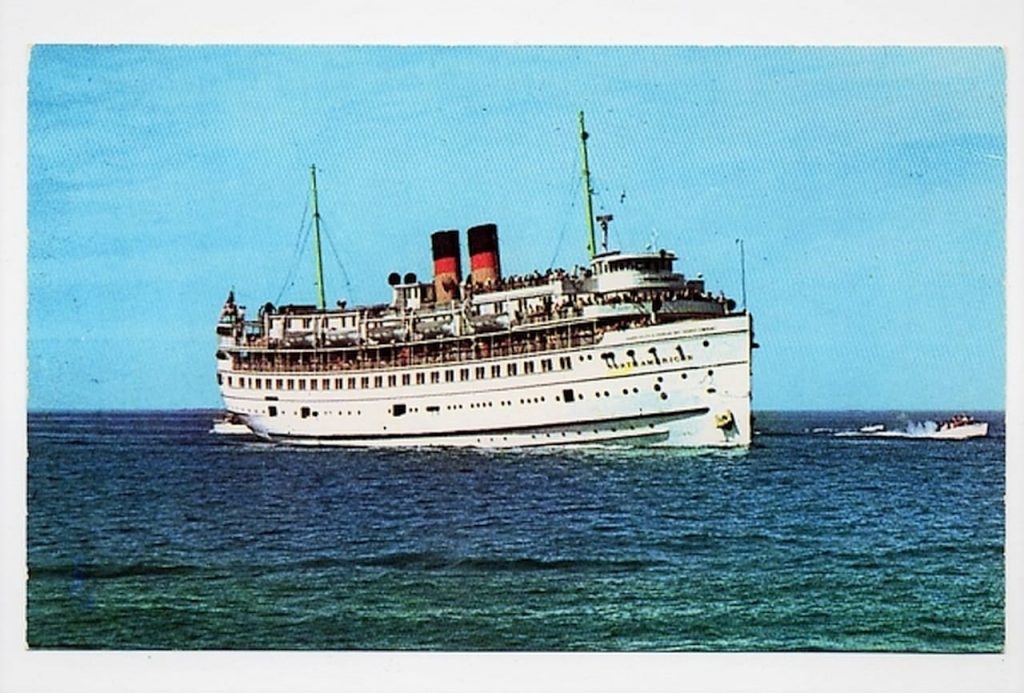 Cartão Postal Navio SS North American - The Georgian Bay Line - Anos 60 ( 2 )