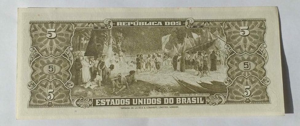 | Casa do Colecionador Cédula C072 - 5 Cruzeiros (FE) - Ano 1963