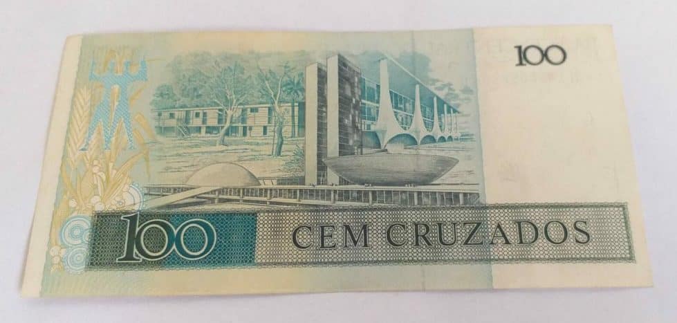 | Casa do Colecionador Cédula C186 - 100 Cruzados (Sob +) - Ano 1987