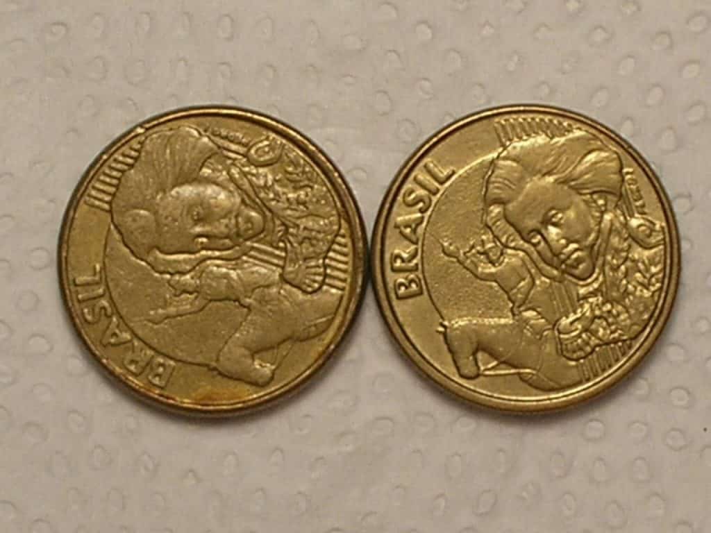 | Casa do Colecionador : Duas Moedas de 10 Centavos - 2002 com Reverso Horizontal / cod. 120
