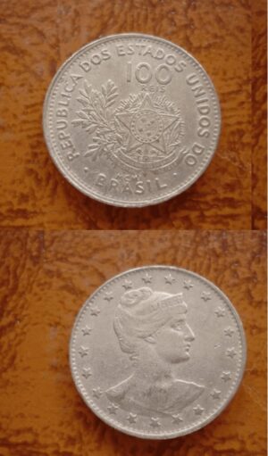 MOEDA 100 RÉIS MCMI .