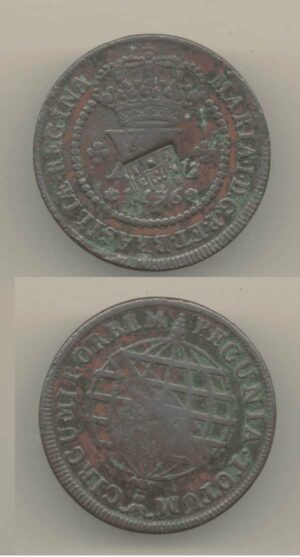 MOEDA DE COBRE XL 1796 COM ESCUDETE