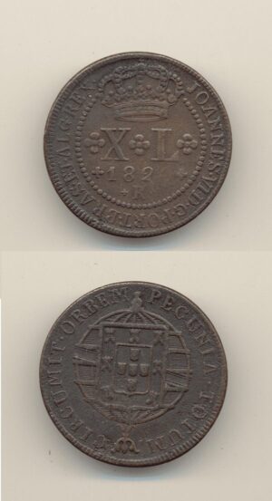 MOEDA DE COBRE XL 1820 R .