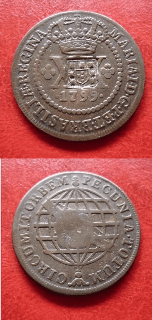 | Casa do Colecionador MOEDA XX 1799 COM ESCUDETE .