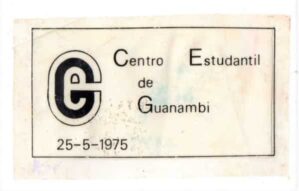 Plastico Adesivo - Centro Estudantil de Guanambi ( BA ) - Anos 70