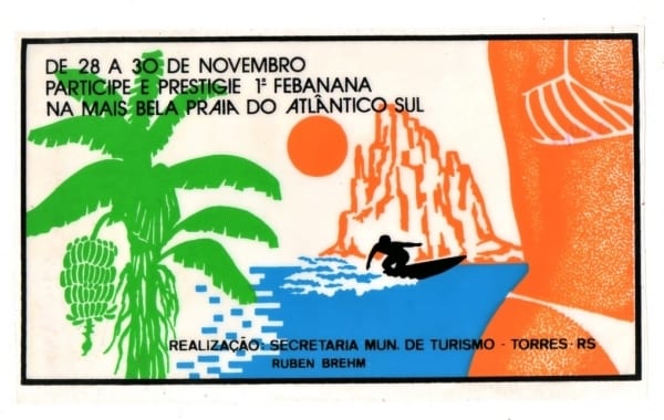 Plastico Adesivo - I Febanana - Torres ( RS ) - Anos 70