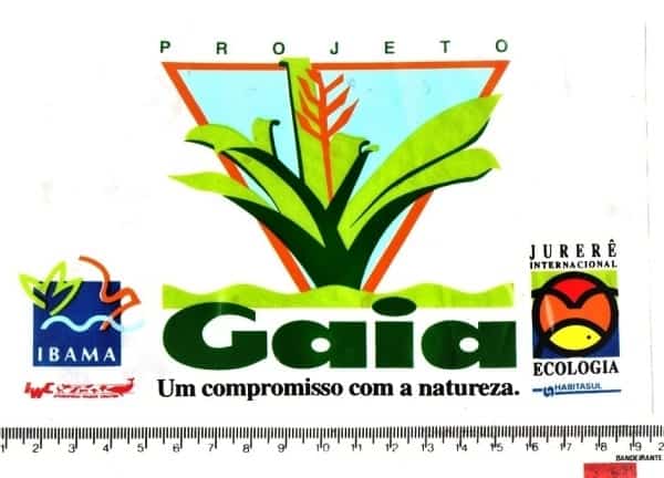 | Casa do Colecionador Plastico Adesivo - Projeto Gaia - Um Compromisso com a Natureza - Ibama - Anos 90
