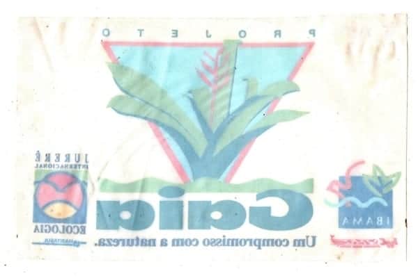 | Casa do Colecionador Plastico Adesivo - Projeto Gaia - Um Compromisso com a Natureza - Ibama - Anos 90