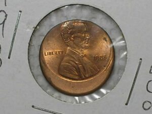 " Raro Boné) 1 Cent - 1988 - Lincoln / Usa / Flor de Cunho / cod. 1007