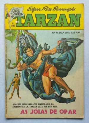 Tarzan 12ª Série Nº 16 - Coleção Lança de Prata (Editora Ebal) Maio 1986
