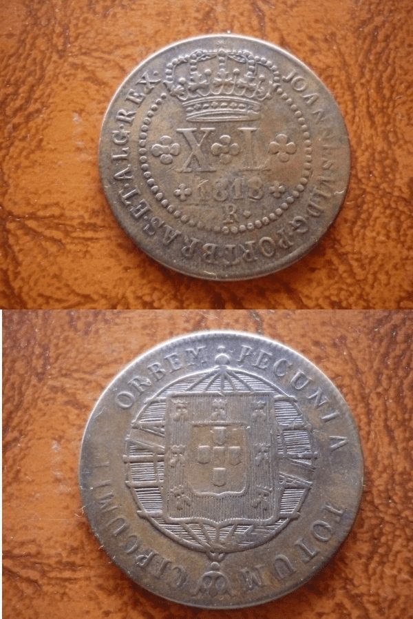 | Casa do Colecionador XL 1818R. VARIANTE 49 PÉROLAS ESCASSA .