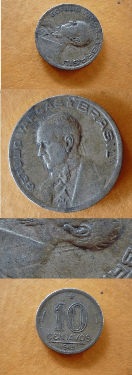 10 CENT. 1945 G.VARGAS COM RABICHO .