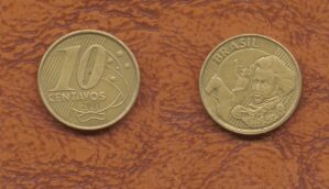 10 CENT. REAL 2001 REVERSO INVERTIDO .