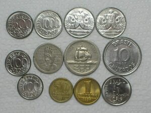 100 / 200 Réis - 1932 Vicentina + 10 moedas diversas Mbc/S/Fc / Cod. 160.3