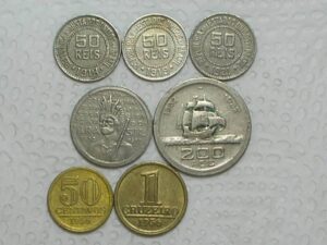 100 / 200 Réis - 1932 Vicentina + 50 Réis - 1918/1919/1921 + 1956 Modulo menor / Cod. 160.12