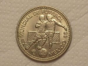 100 Escudos - 1986 / XIII Mundial de futebol México 86 / Ni / Flor de Cunho / box10