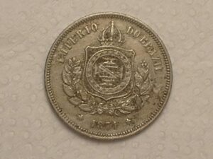 100 Réis - 1871 do Império / Mbc / Cod. 290