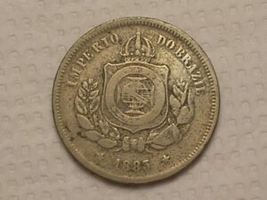 100 Réis - 1883 / Níquel do Império / Mbc / Cod. 870