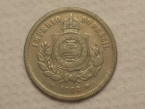 100 Réis - 1888 / Níquel do Império / Mbc / Cod. 870.2