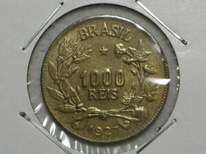 1.000 Réis - 1927 / Busto / - Sob/Flor - / Cod. 880.1