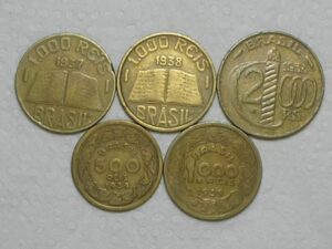 1.000 Réis - 1937/1938 + 500 /1.000 Réis - 1939 + 2.000 Rs. 1938-Poligonal / Cod. 490.1