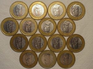 15 Moedas 1 Real 2002 - Juscelino / Cod. 170.12