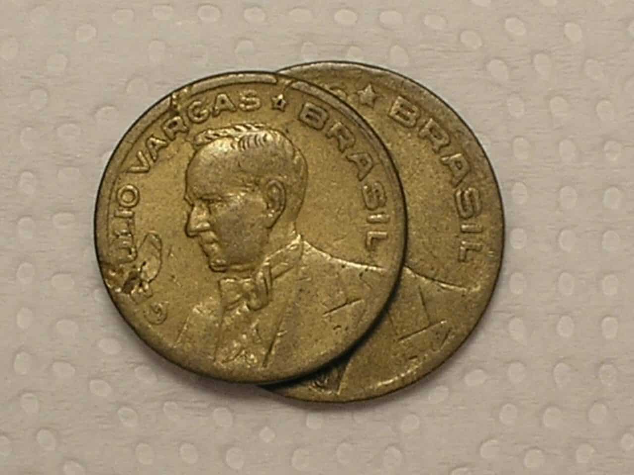 20 e 50 centavos - 1944 Sem a Sigla - Bz/al - Cod. 140.2