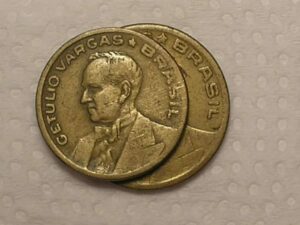 20 e 50 centavos - 1944 Sem a Sigla - Bz/al - Cod. 140.4