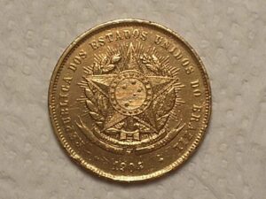20 Réis - 1904 ... Data escassa em Bronze / - Mbc/Sob - Cod. 490.2