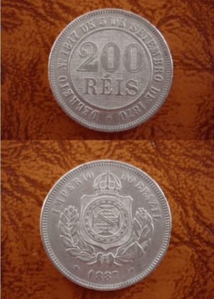 200 Reis 1887 Imperio