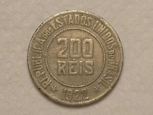 200 Réis - 1922 / Data Escassa / Mbc bonita / Cod. 410.2